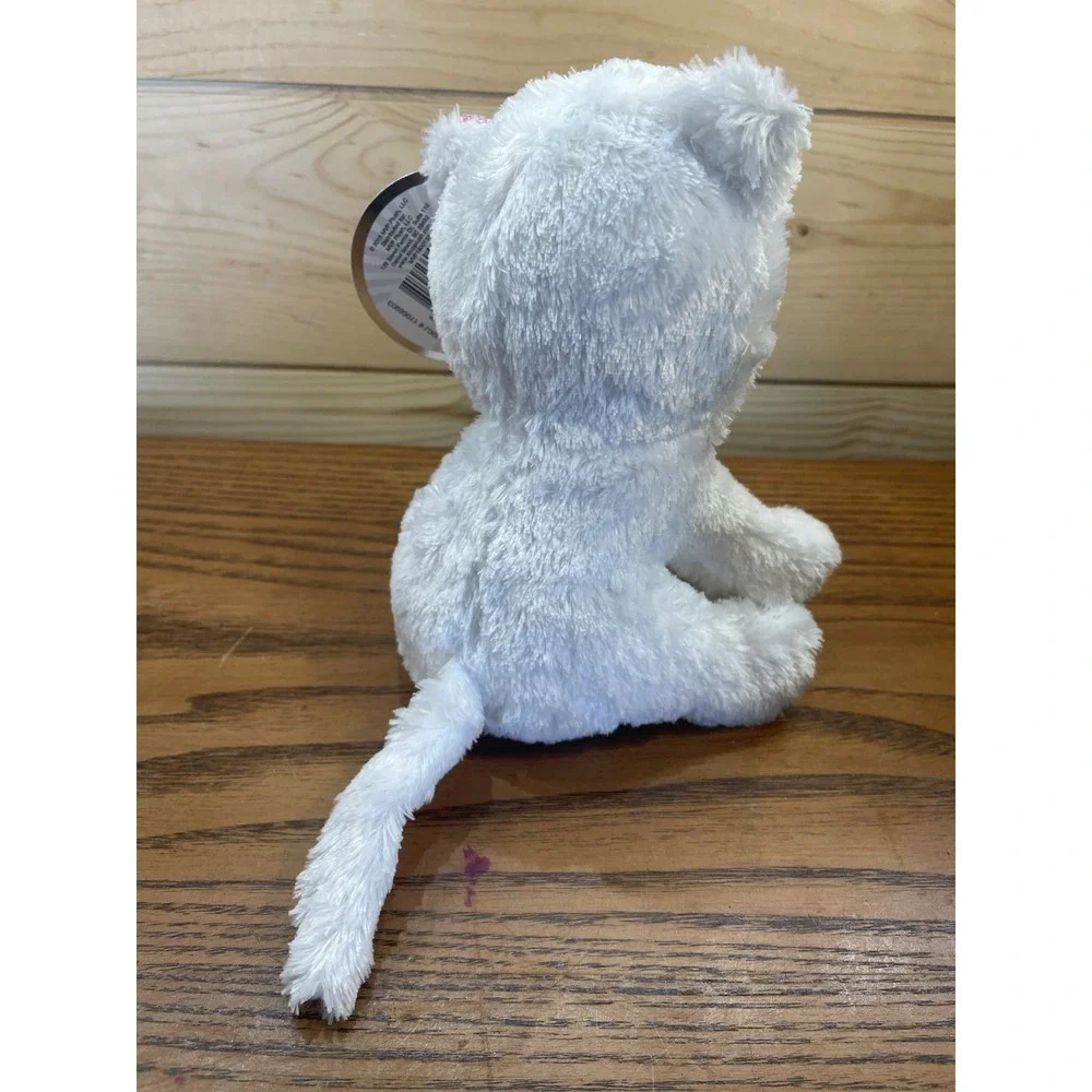 Winkeez POPPY PERSIAN Cat White Pink Plush Kitty 10